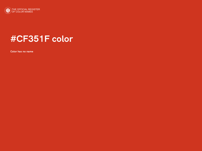 #CF351F color image