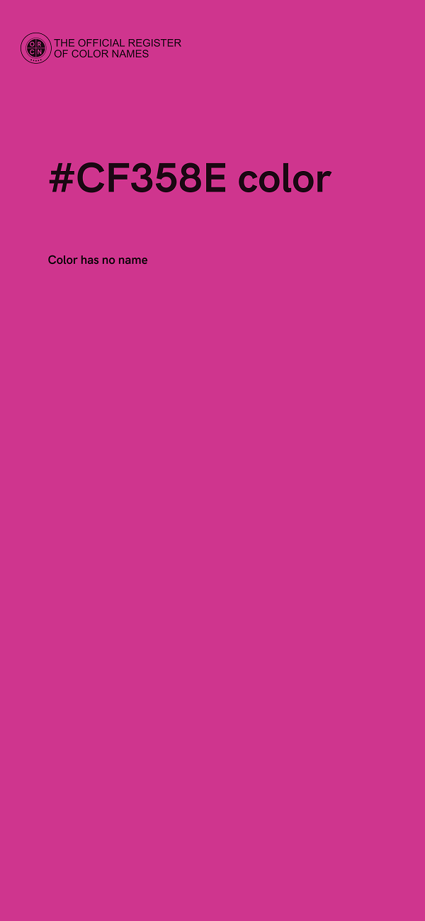 #CF358E color image
