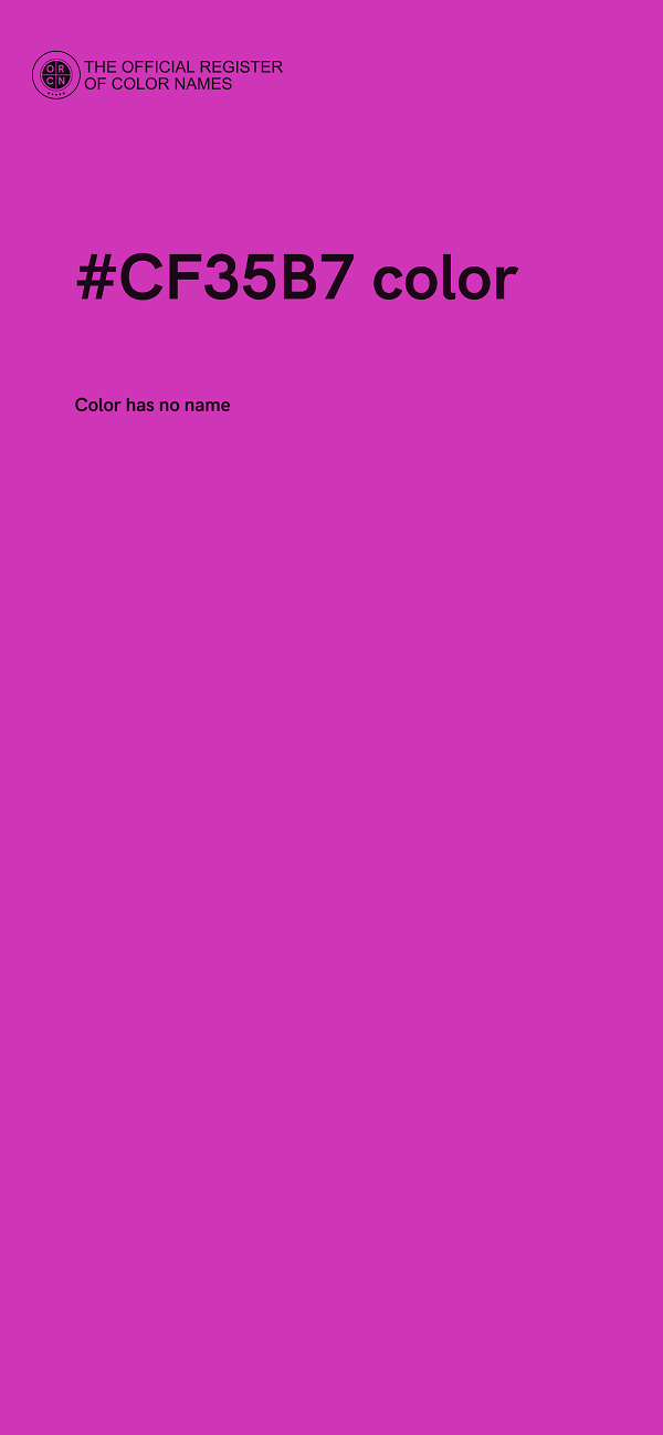 #CF35B7 color image
