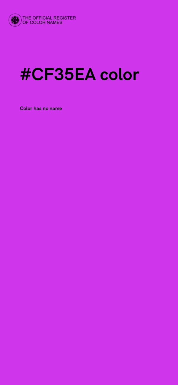 #CF35EA color image