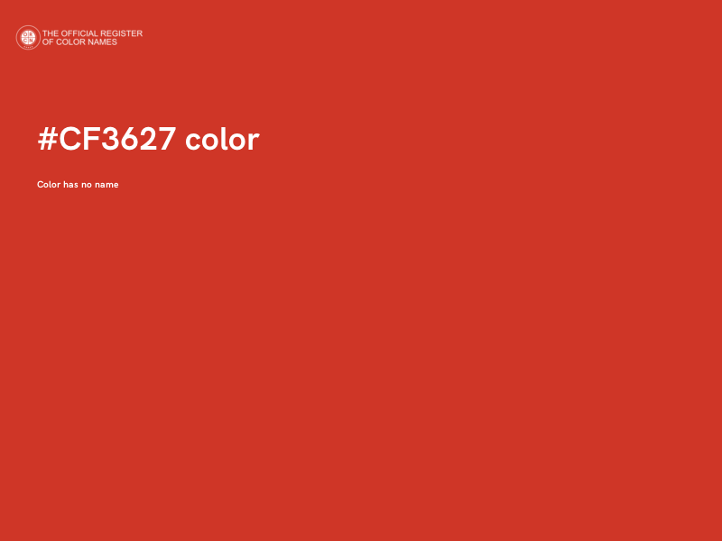 #CF3627 color image