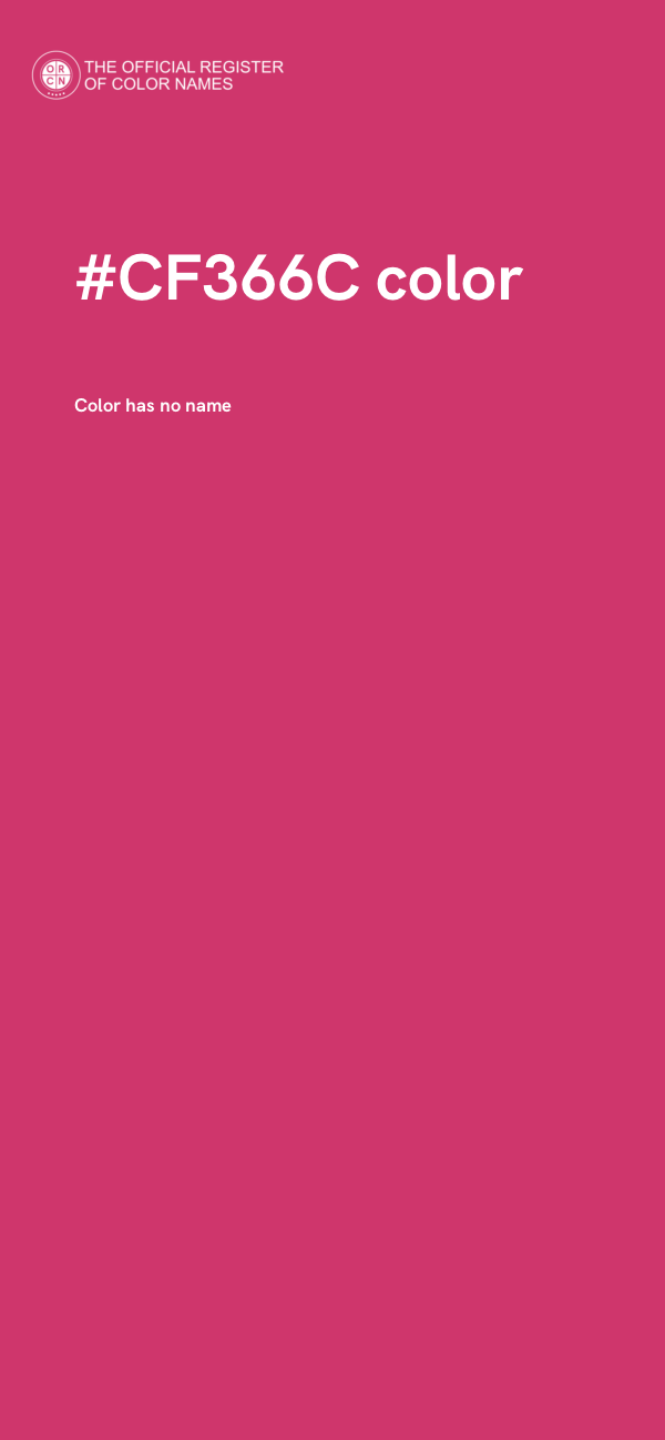 #CF366C color image