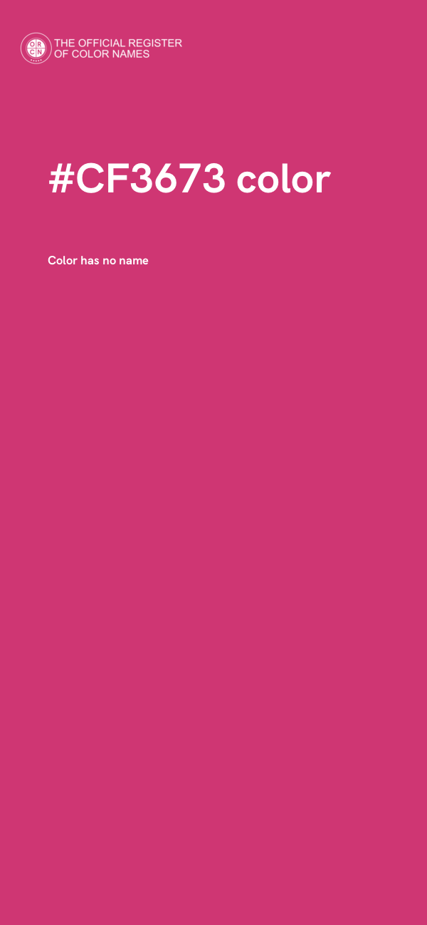 #CF3673 color image