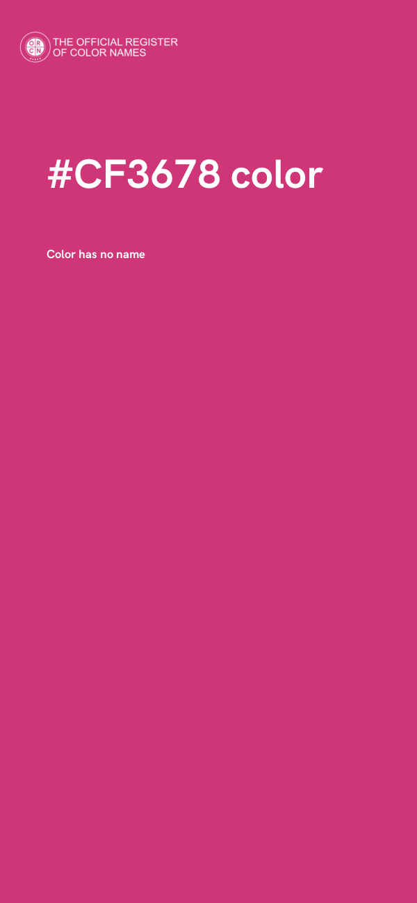 #CF3678 color image