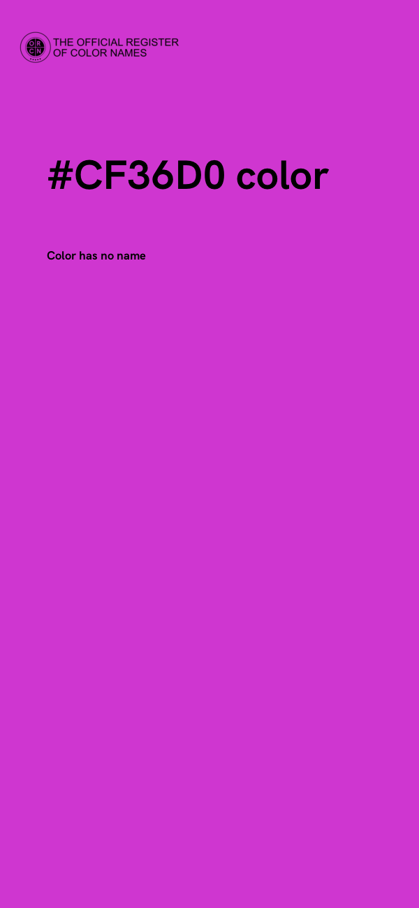 #CF36D0 color image