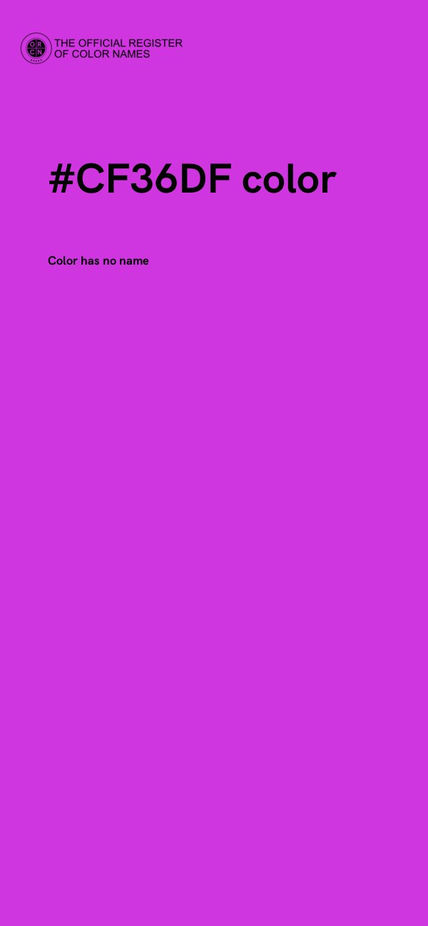 #CF36DF color image