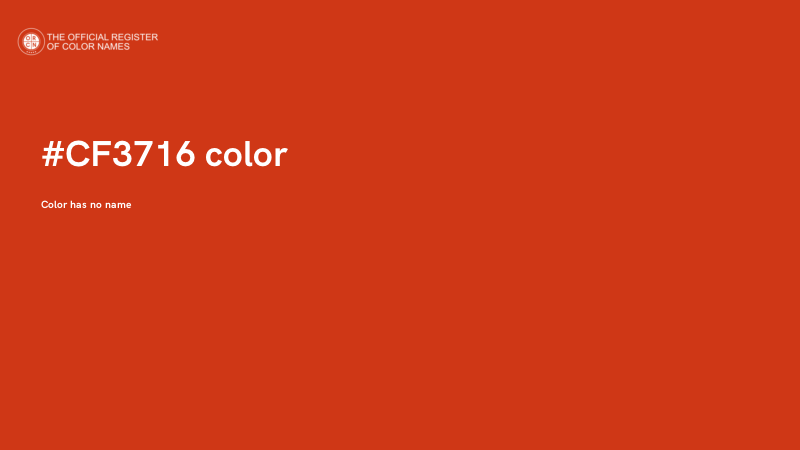 #CF3716 color image