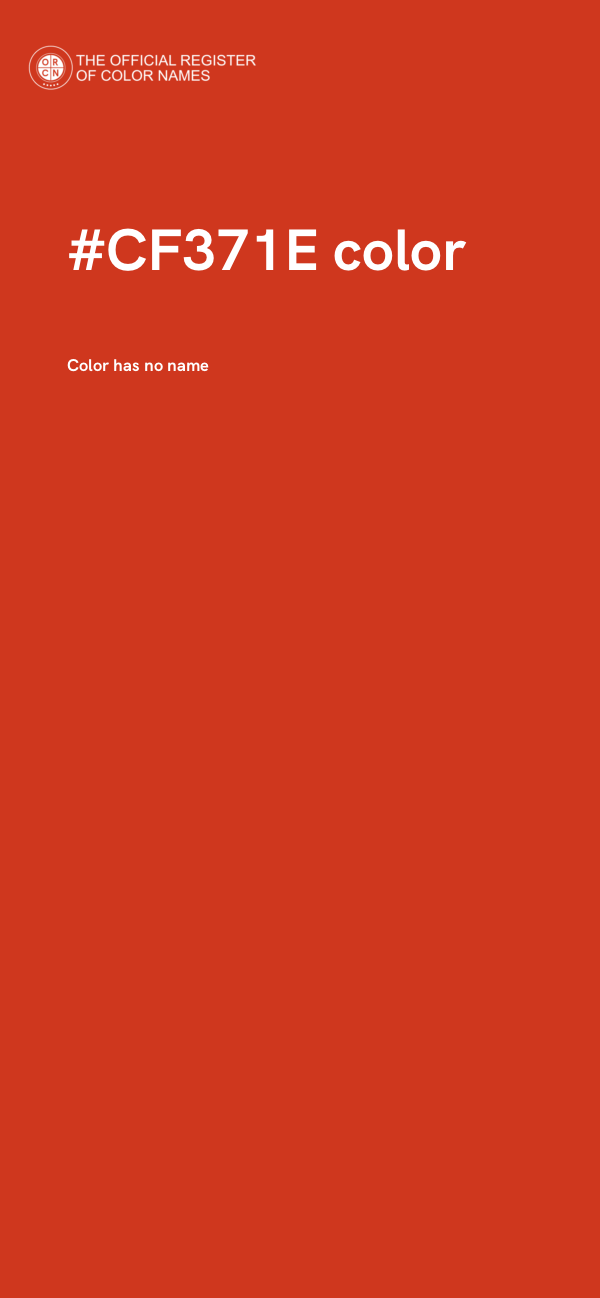#CF371E color image