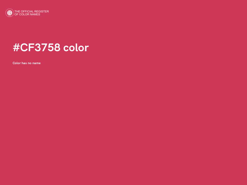#CF3758 color image