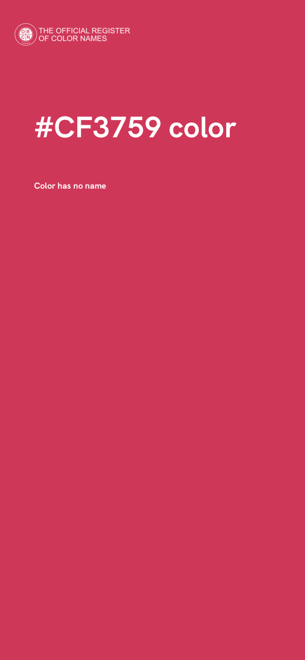 #CF3759 color image