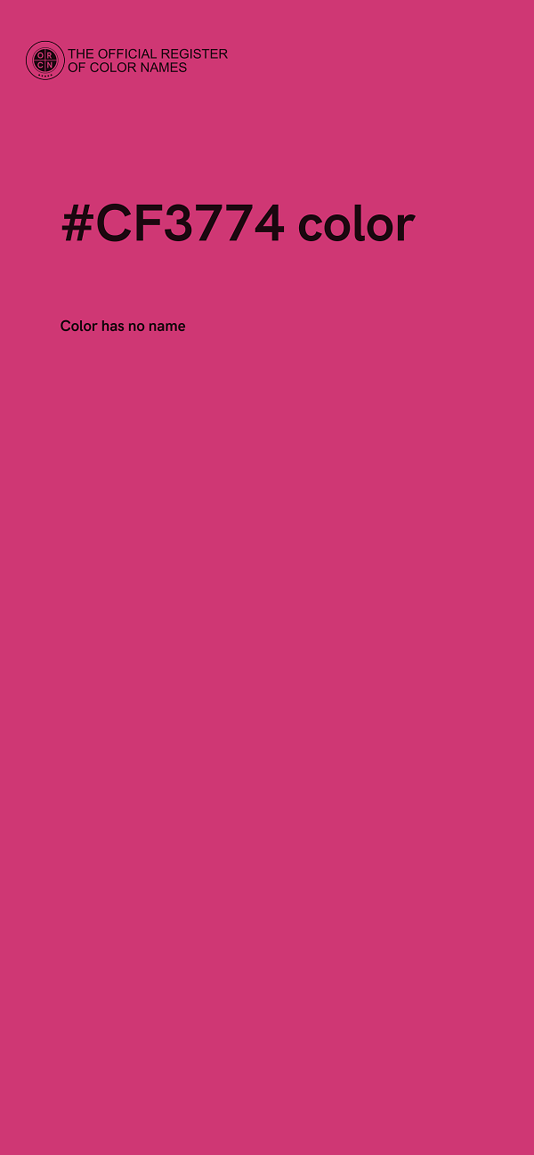 #CF3774 color image