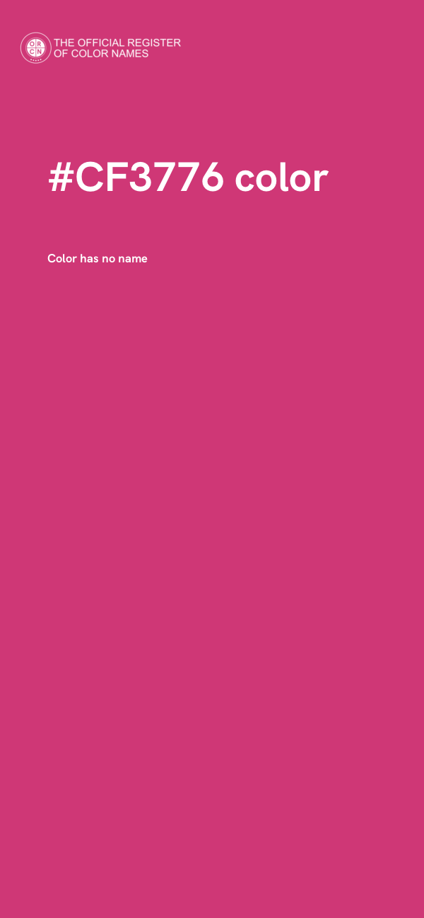 #CF3776 color image