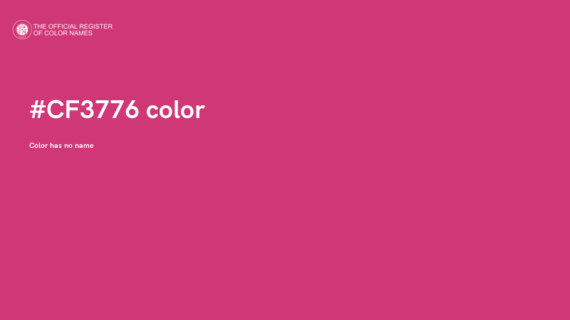 #CF3776 color image