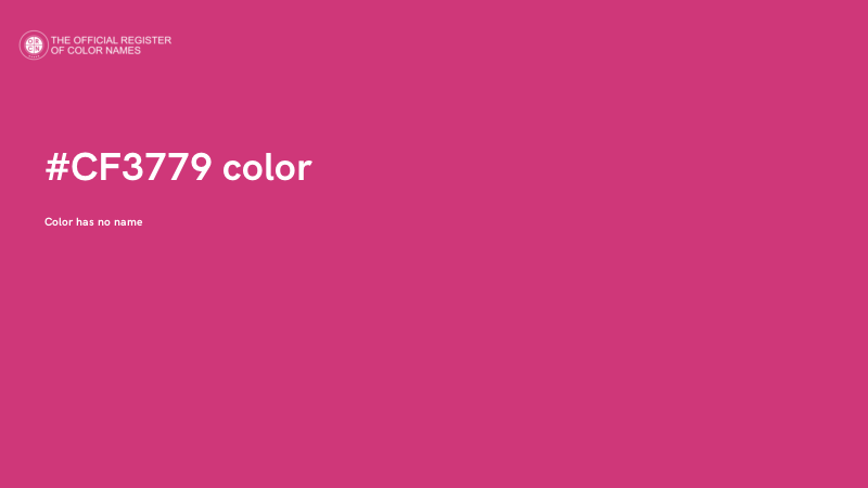 #CF3779 color image