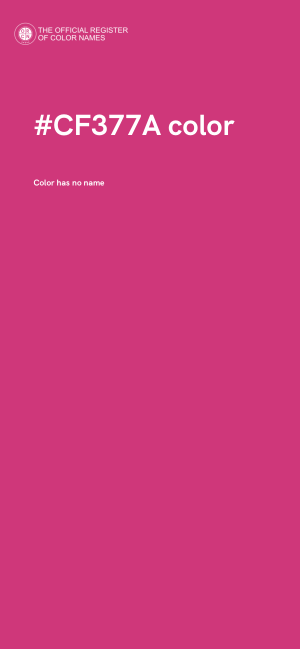 #CF377A color image