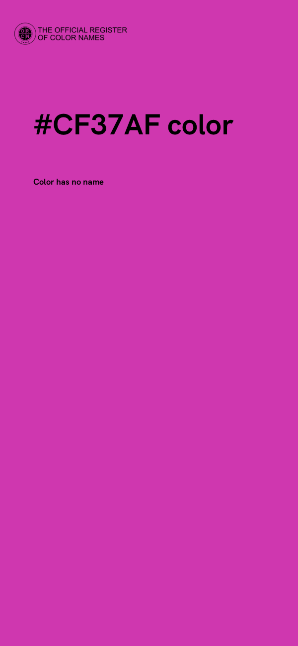 #CF37AF color image