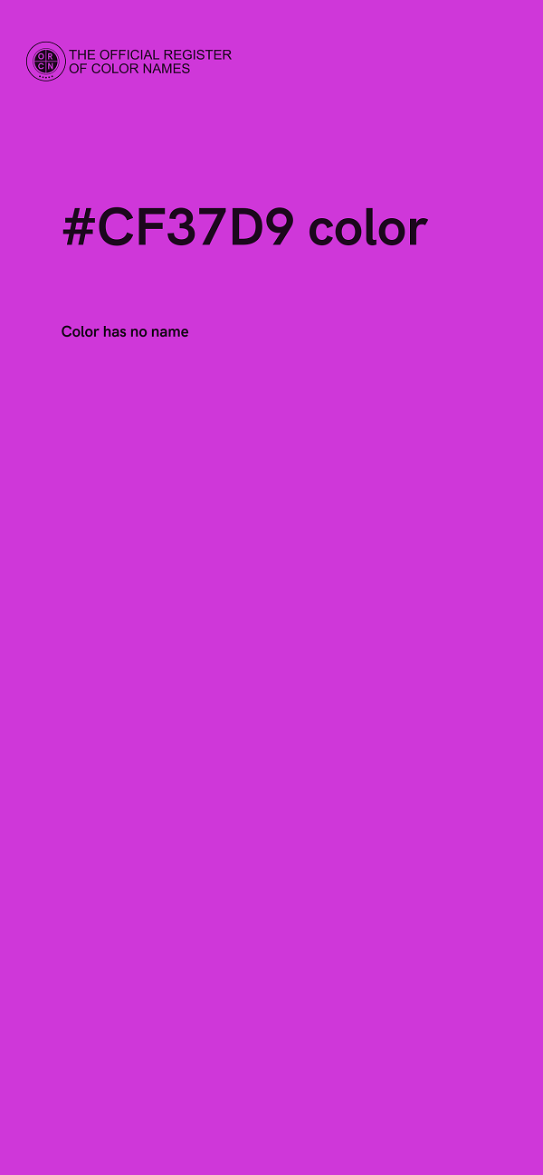 #CF37D9 color image