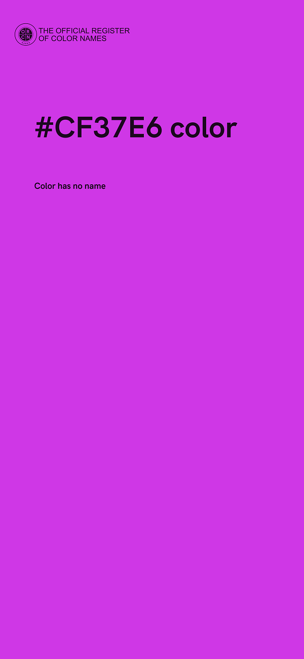 #CF37E6 color image