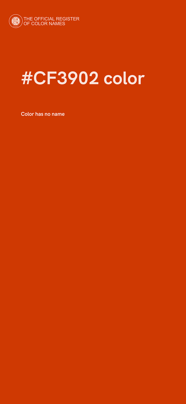 #CF3902 color image