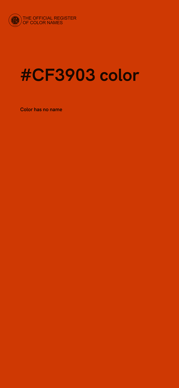 #CF3903 color image