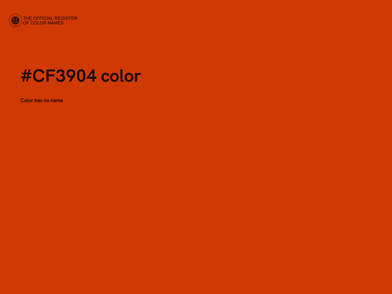 #CF3904 color image