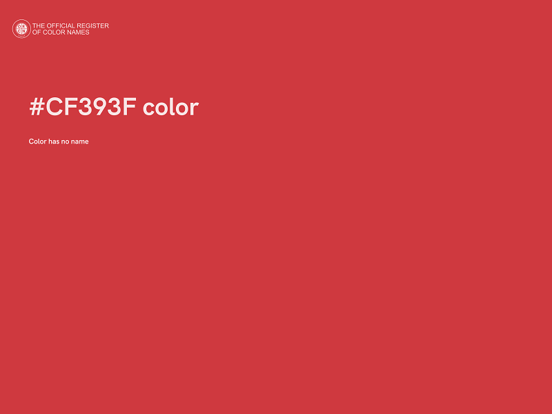 #CF393F color image