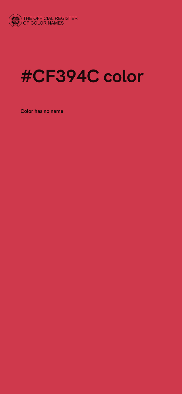 #CF394C color image