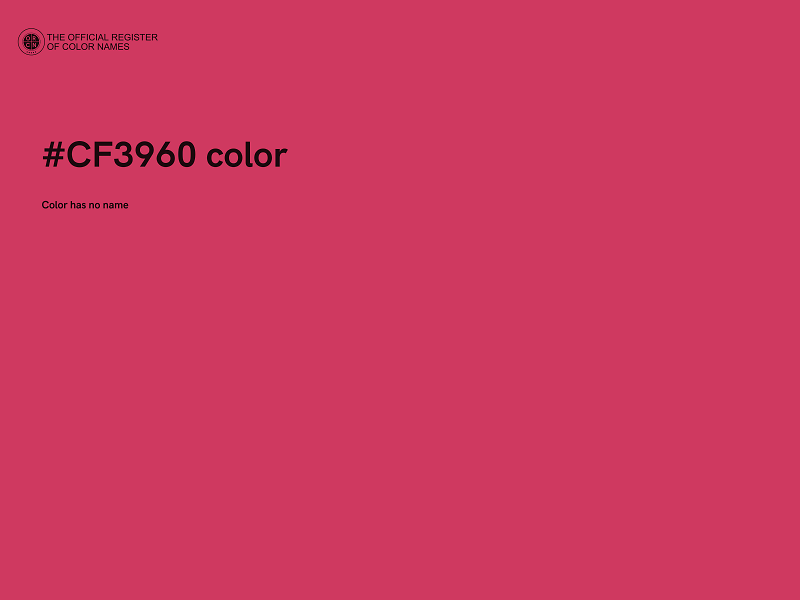#CF3960 color image