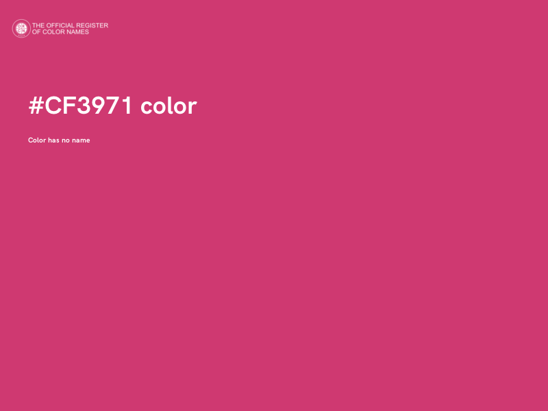 #CF3971 color image