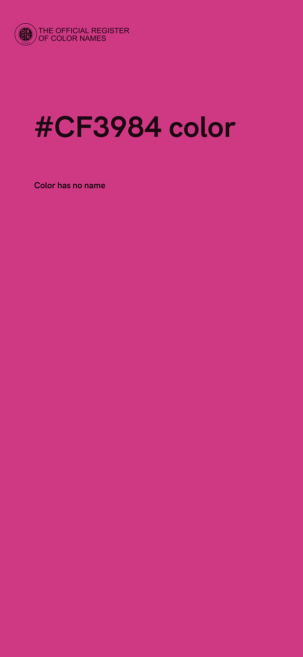 #CF3984 color image