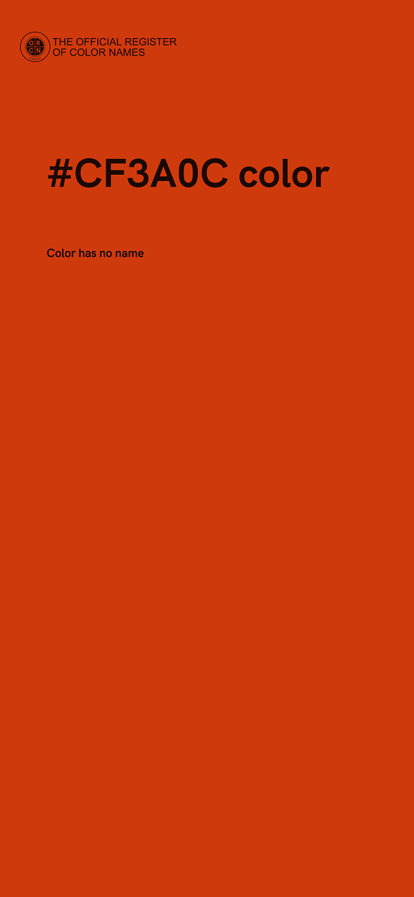 #CF3A0C color image