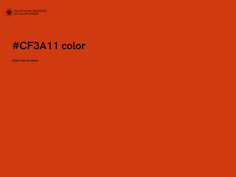 #CF3A11 color image