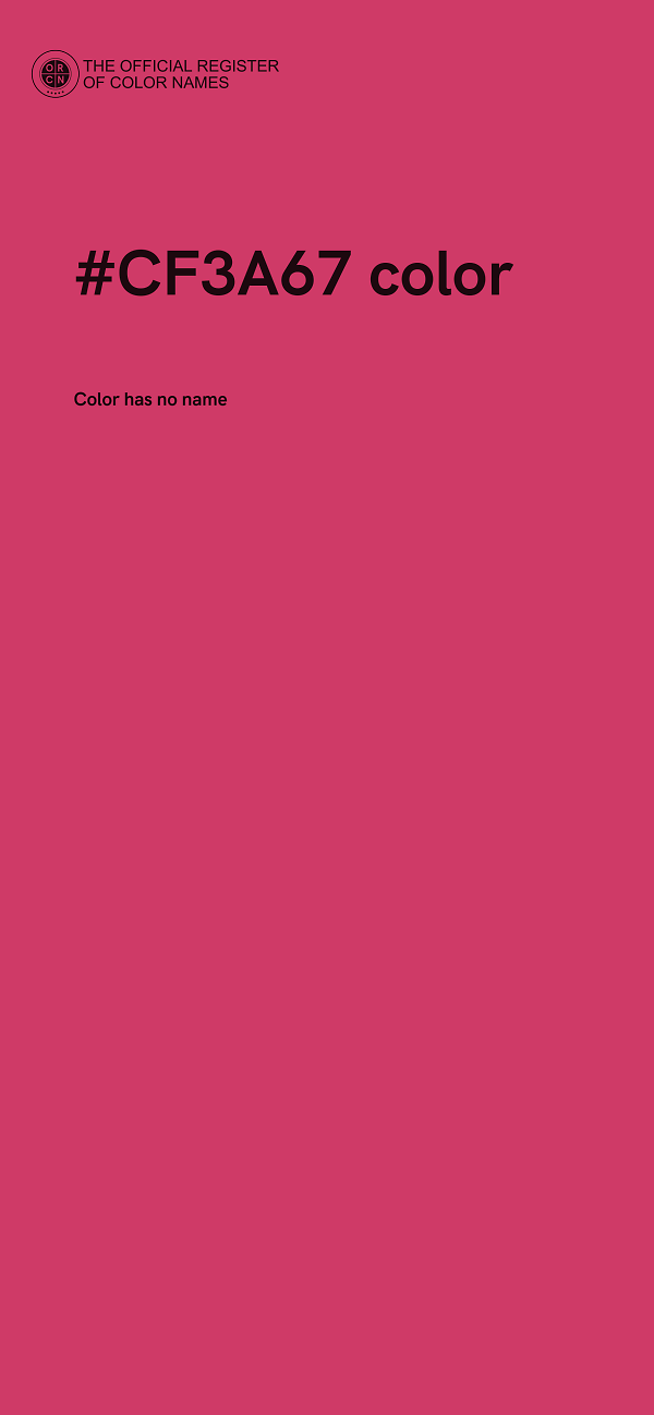 #CF3A67 color image