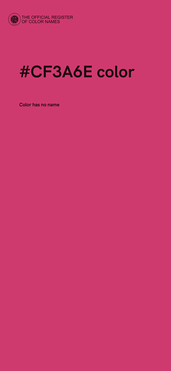 #CF3A6E color image