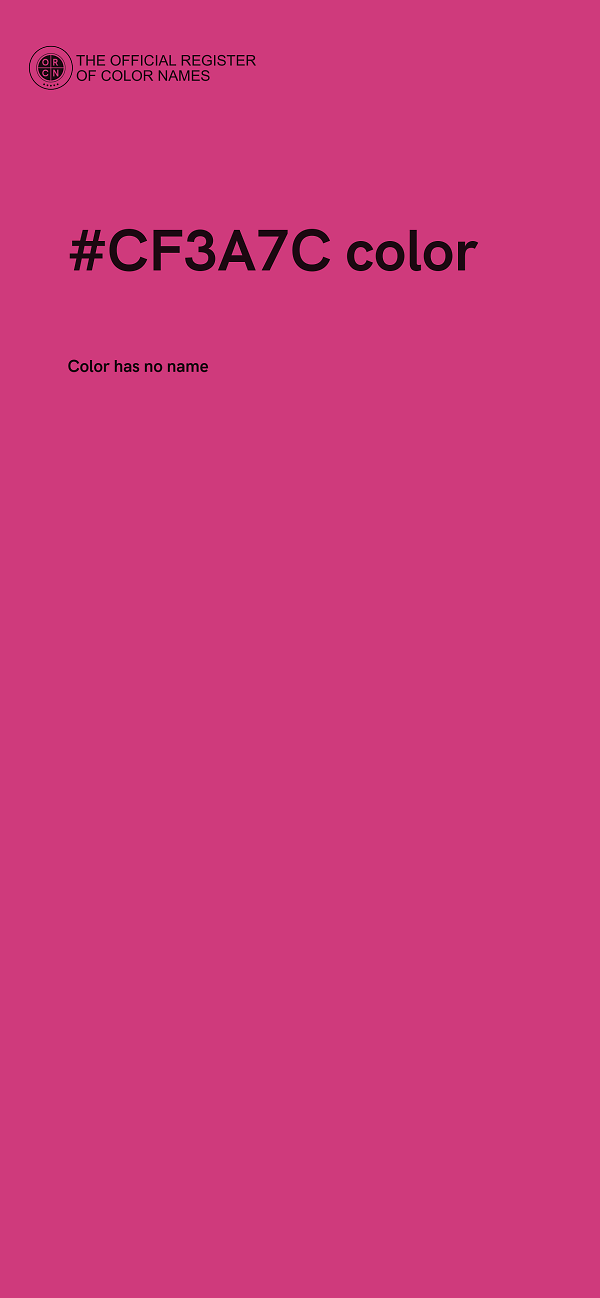 #CF3A7C color image