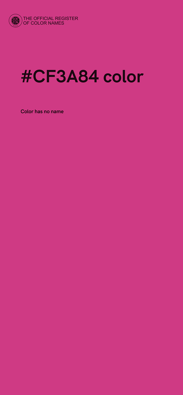 #CF3A84 color image