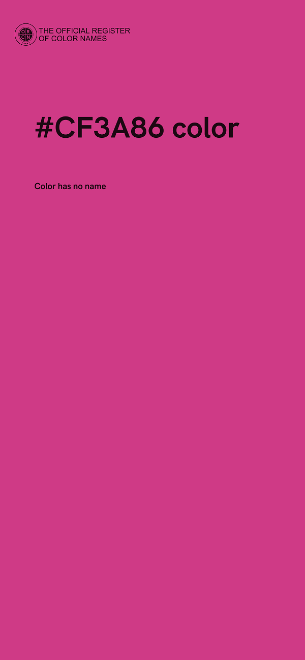 #CF3A86 color image
