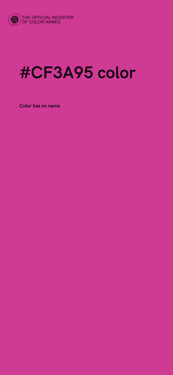 #CF3A95 color image
