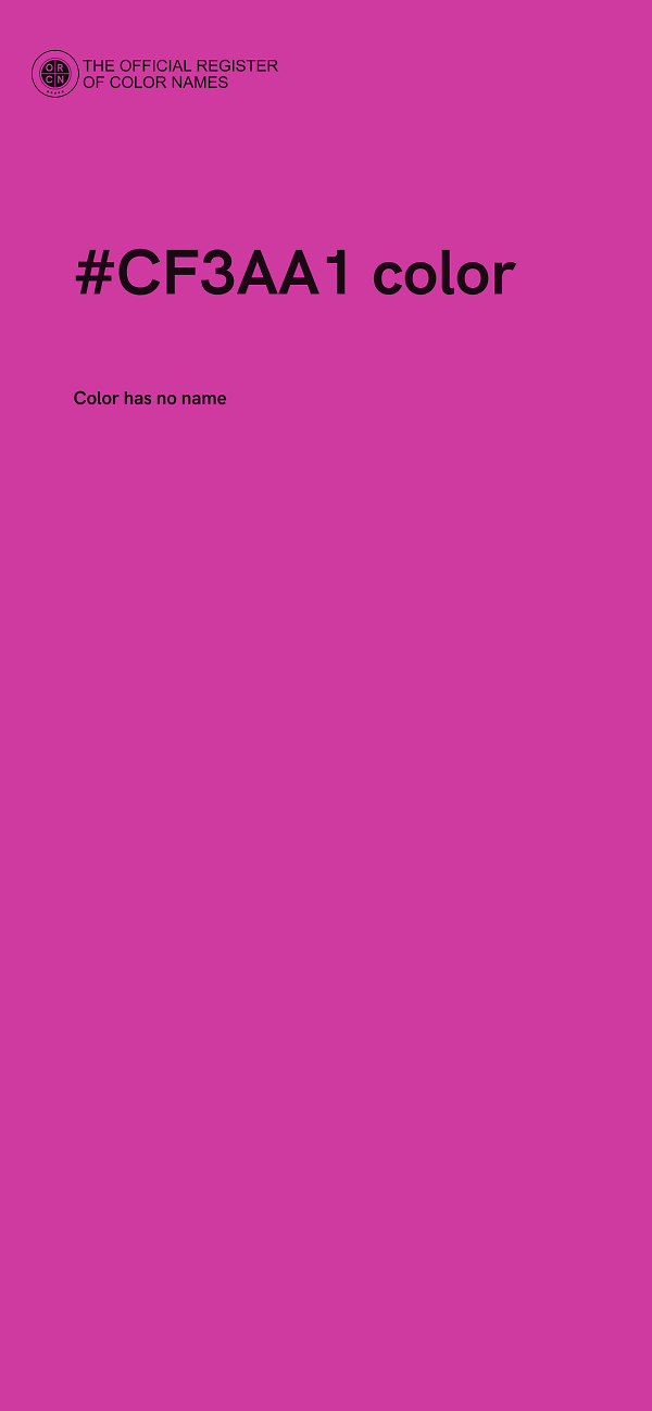#CF3AA1 color image