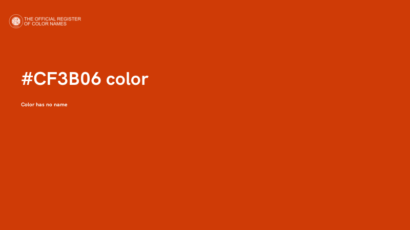 #CF3B06 color image