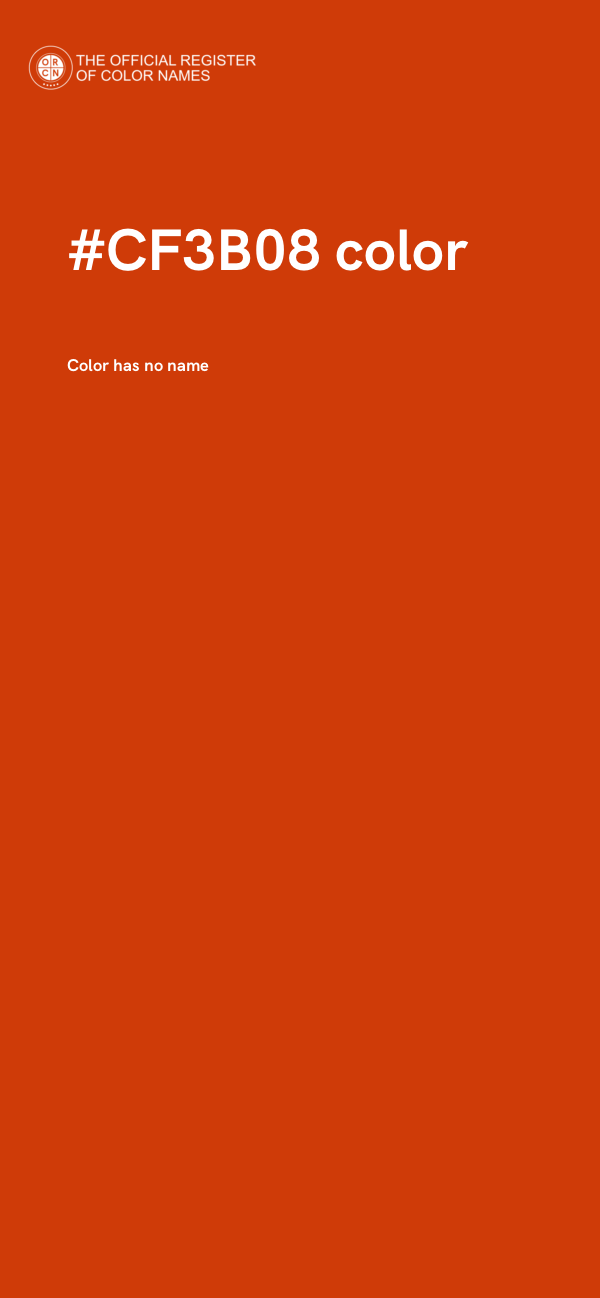 #CF3B08 color image