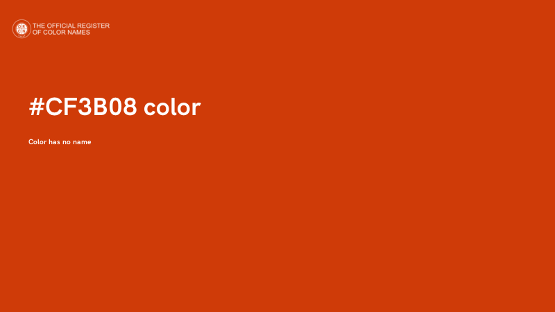#CF3B08 color image