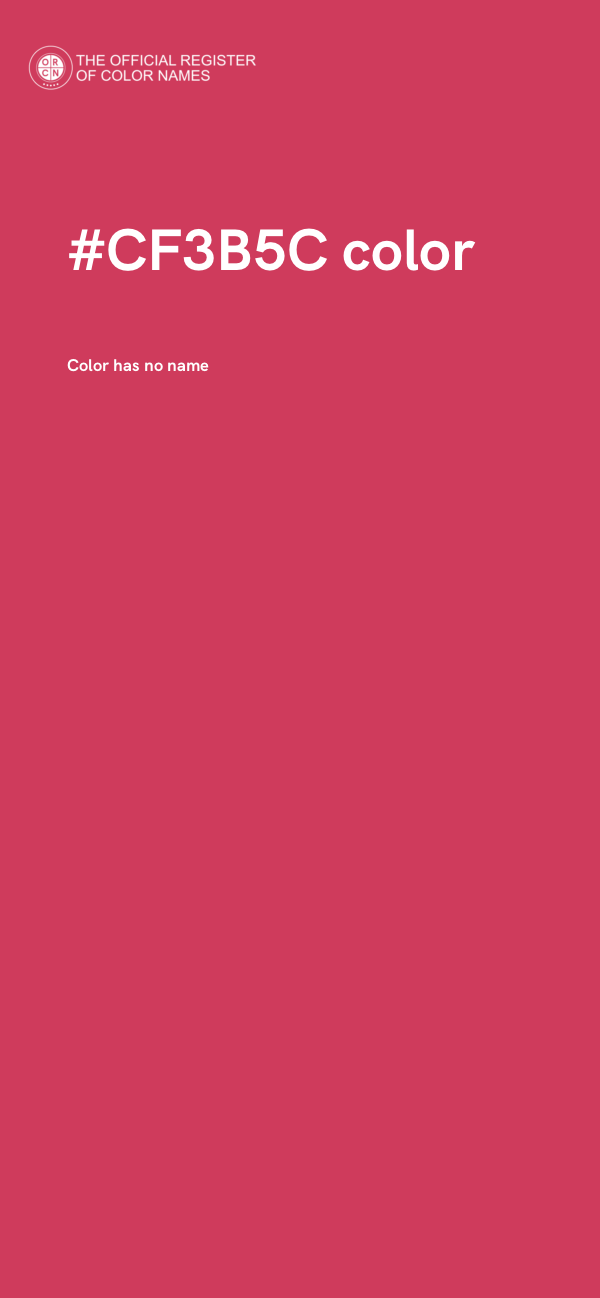 #CF3B5C color image