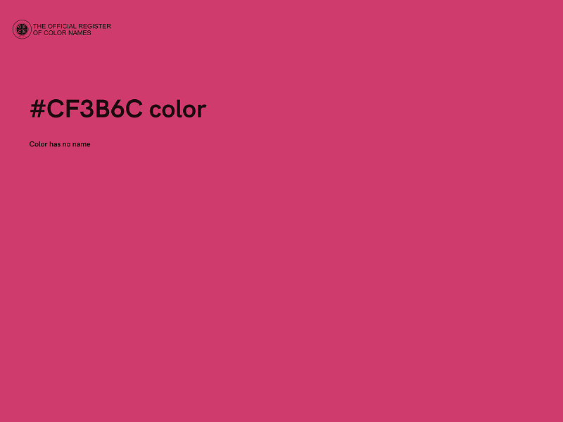 #CF3B6C color image