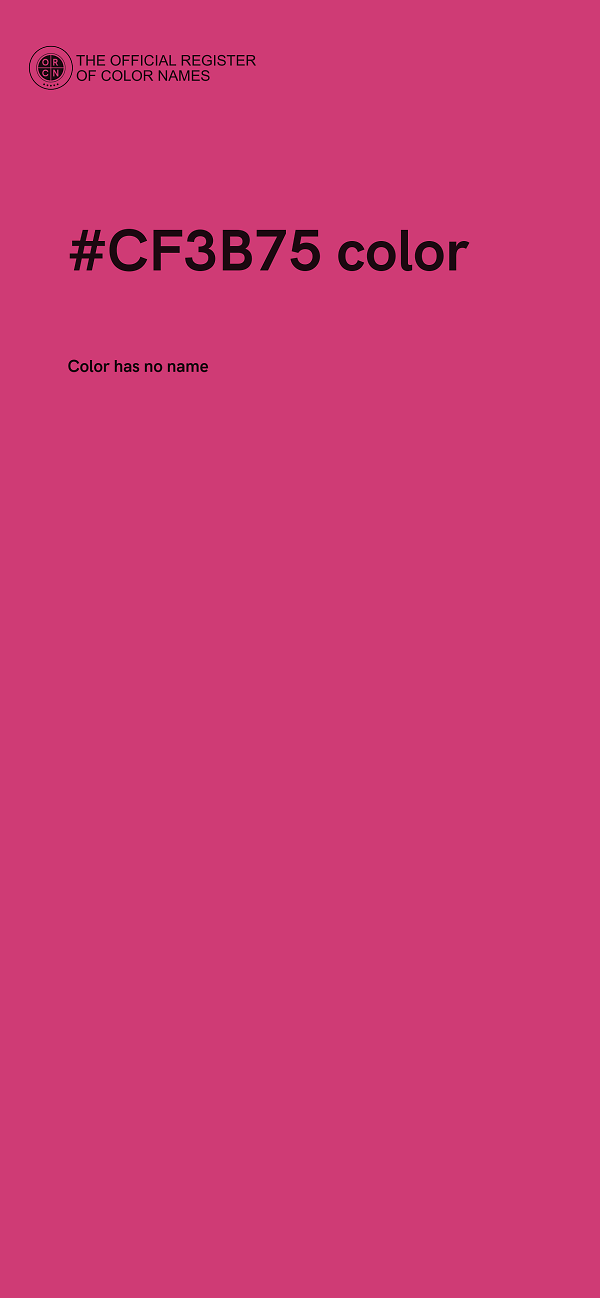#CF3B75 color image