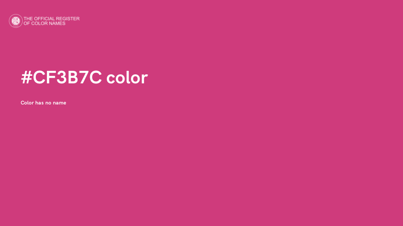 #CF3B7C color image