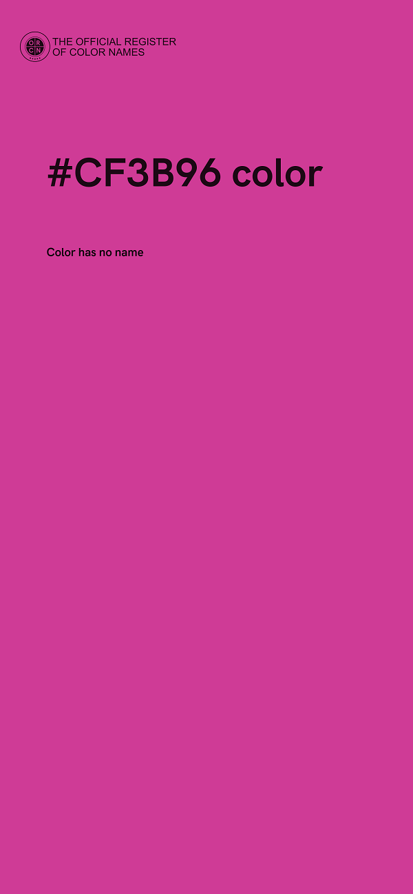 #CF3B96 color image