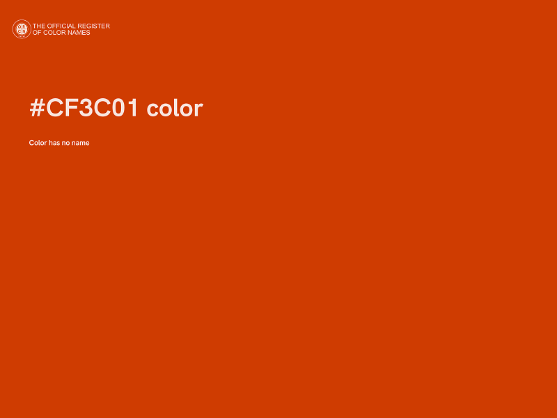 #CF3C01 color image