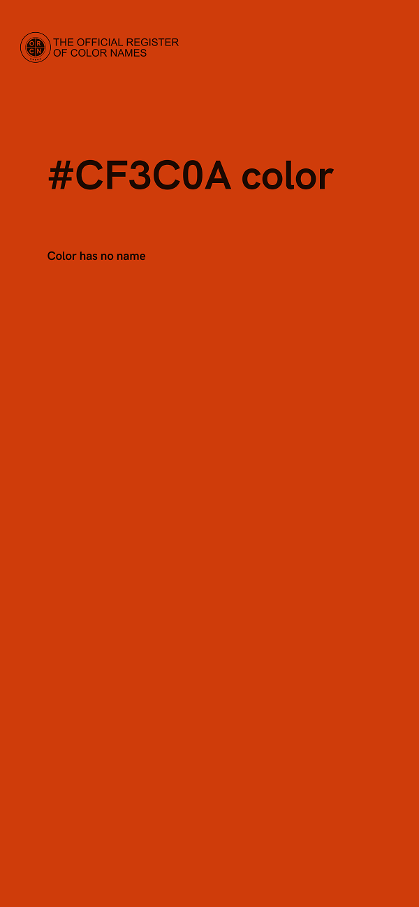 #CF3C0A color image