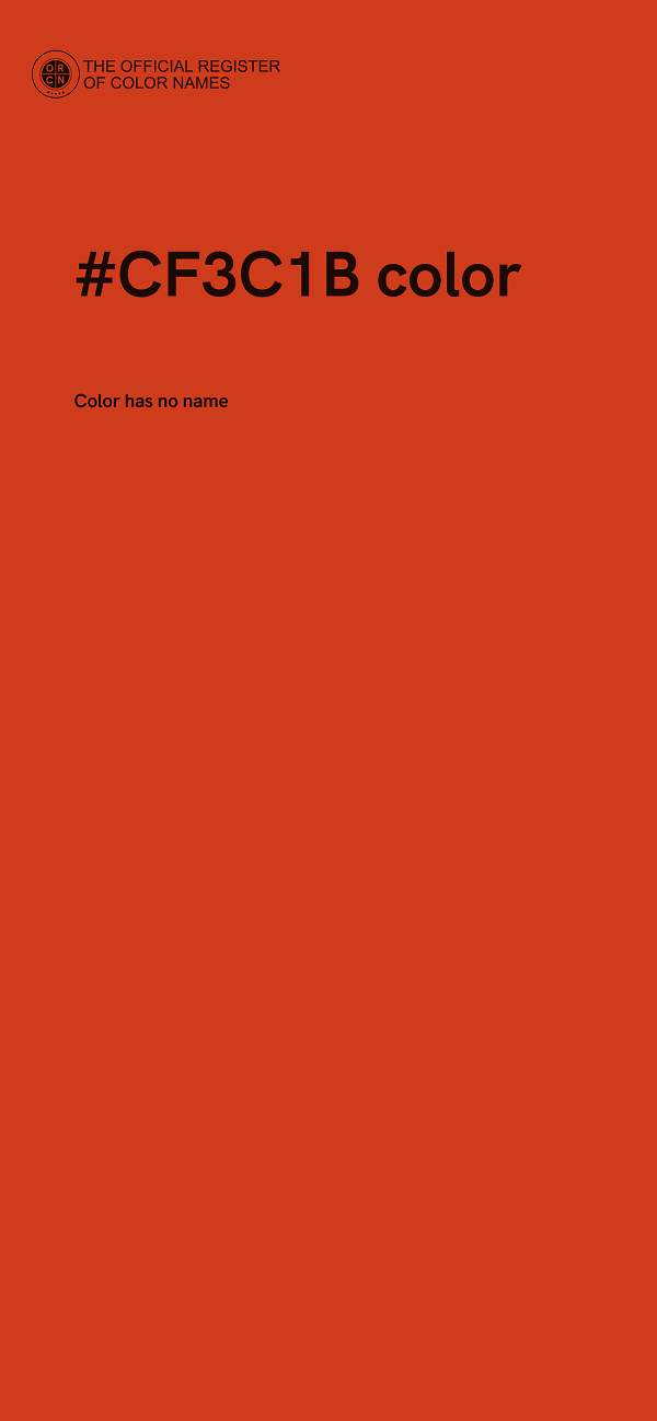 #CF3C1B color image